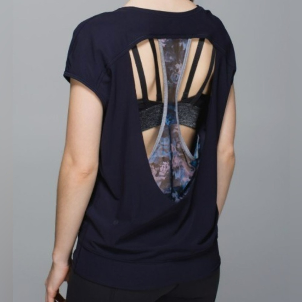 lululemon athletica Navy Short Sleeve Tee